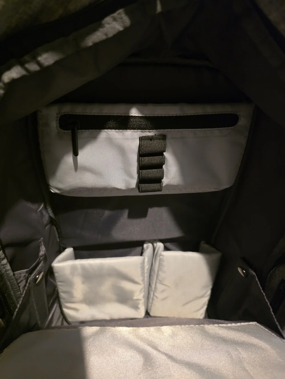 Men's Anti-Theft Backpack in Black and Gray